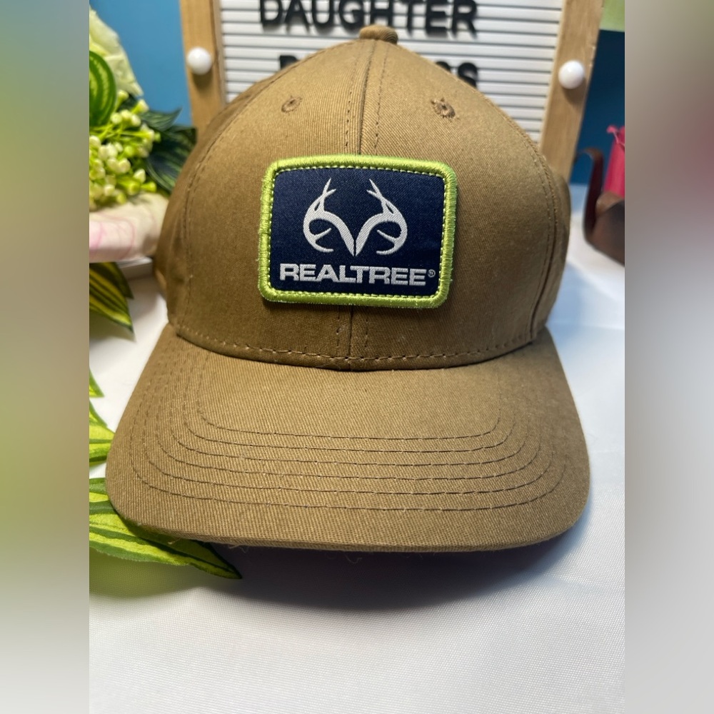 Realtree Youth Snapback Hat Brown Blue Outdoor Cap Adjustable Hunting